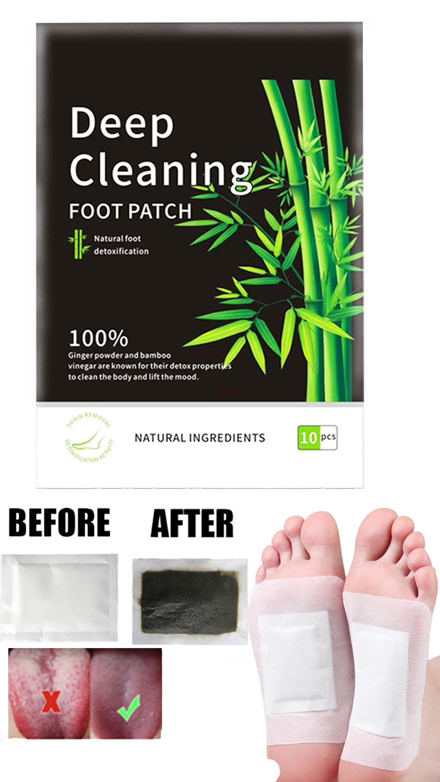 Detox Foot Patches Pads Natura - Detox Foot Patch recensie en prijs