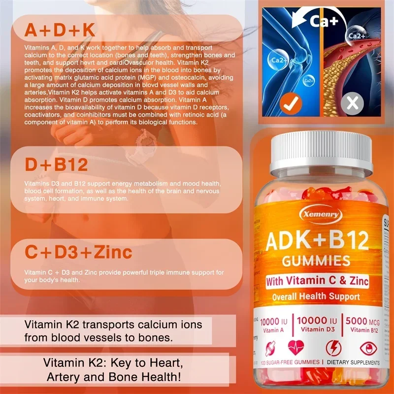 Vitamin D3 K2 + Vitamin B12 Gu - Health Wellness Gifts recensie en prijs