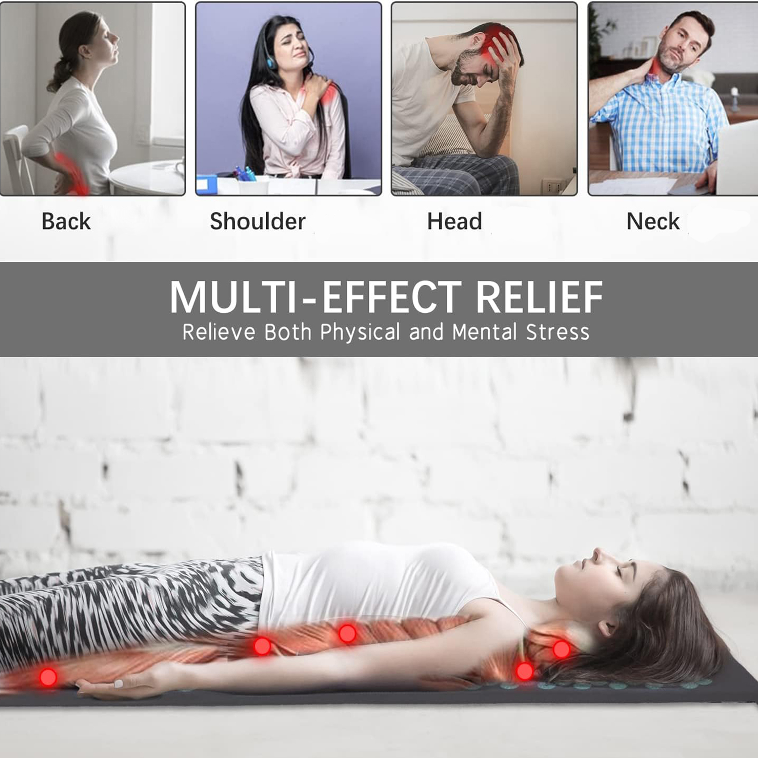 3Piece Set Shiatsu Acupressure - Acupressure Mat Set recensie en prijs